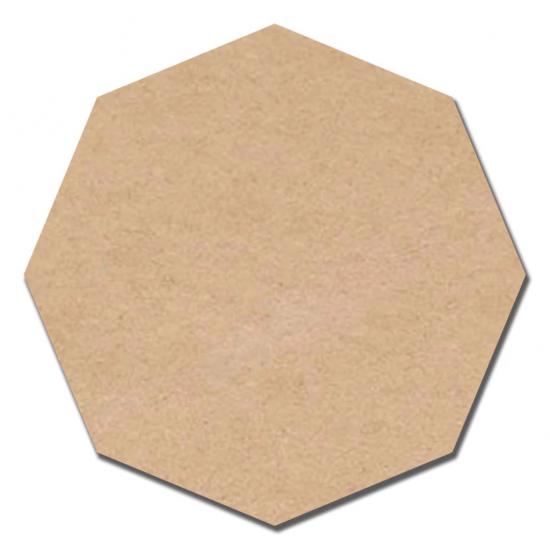 10 ADET 33 cm Sekizgen 3 mm Ham MDF Duralit Supla